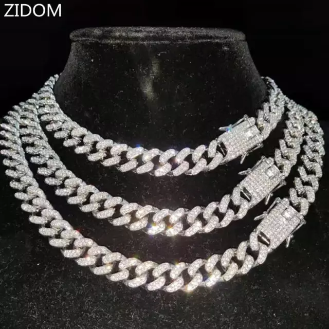 Collar Gargantilla Cadenas De Titanium Chapada En Oro 14k Para Hombre Cadena Cubana