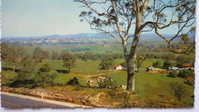 1978 POSTCARD BEGA N.S.W.  View from Bega Valley Lookout COLOUR (F9) 2