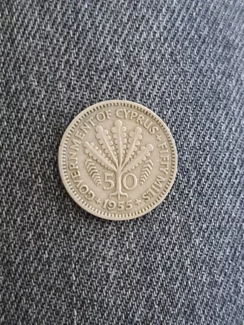 Zypern 50 Mils 1955