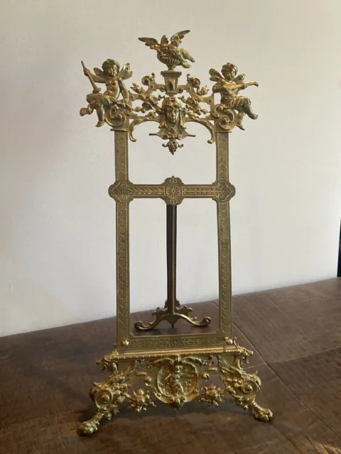 Louis XV Gilt Bronze Frame Stand Measures 24" x 11.5"