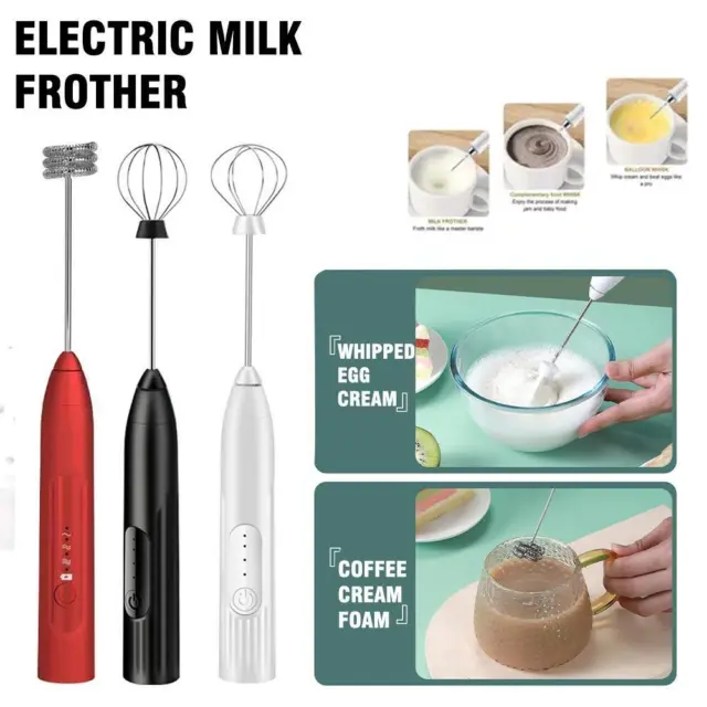 Frusta caffè latte USB frusta elettrico frusta uova portatile Frappe bevanda U4I7
