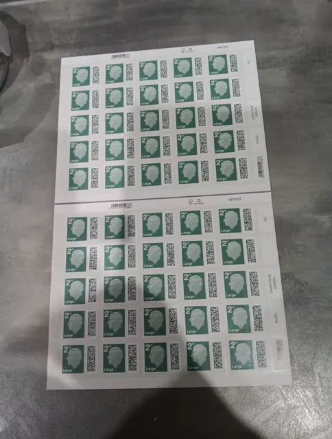 50 X 2nd CLASS Large Letter Stamps.    SEE DESCRIPTION