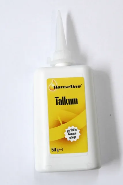 Hanseline Talkum 50g f Reifen Schläuche Dichtungen Latex Weichplasten