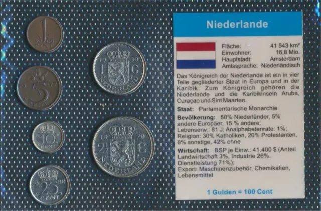 Pays-Bas FDC séries 1958-1980 1 cent jusqu'à ce que 2 florins (9030709