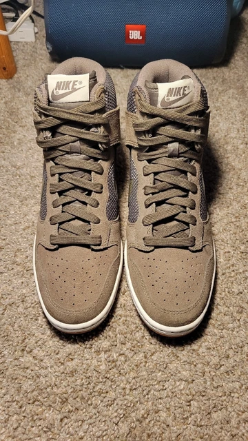 Nike Dunk Sky Hi High Womens Olive Green White Gum Hidden Wedge 579763 Size 9.5