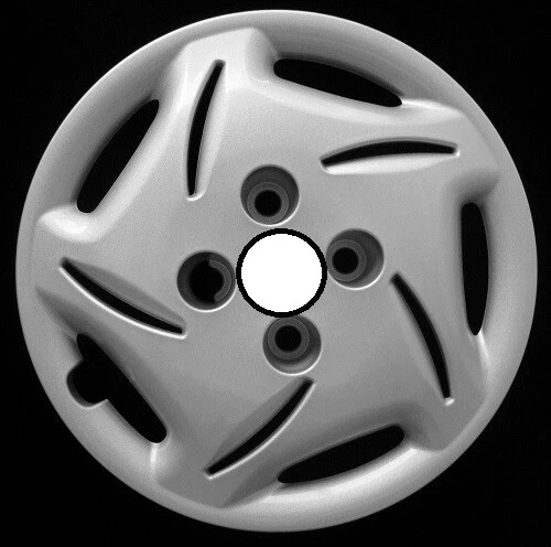 Albrecht Copricerchi 16 pollici nero/argento neri per cerchioni in acciaio - Borchie pollici Flash in plastica di alta qualità con rivestimento a strati - Made in EU