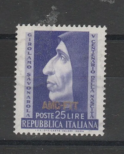 1951 Trieste A Amg-Ftt Savonarola 1 Val New MNH MF54244