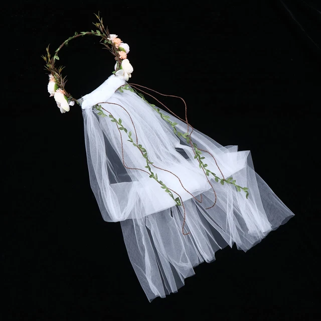 Voile De Mariée En Dentelle Mantilla - Style Vintage Et élégant Pour Cérémonie Catholique Ou Mariage - 55cm