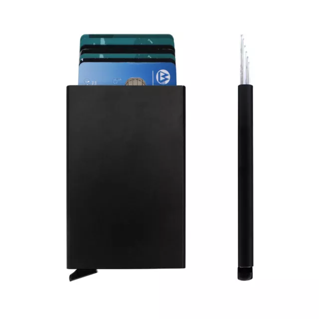 RFID Blocking Aluminum Slim Wallet ID Credit Card Holder Case Protector Purse AU