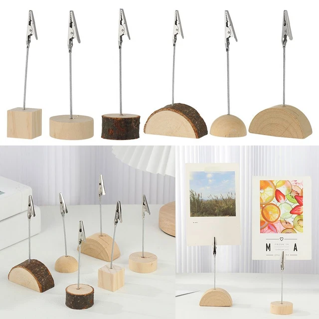 Carpeta de mensajes con forma Mesa Números Soporte Lugar Abrazaderas para tarjetas Soporte Fotos Clips