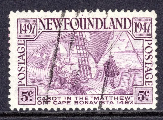 Newfoundland Scott #270 VF Used 1947 Deck of the Matthew