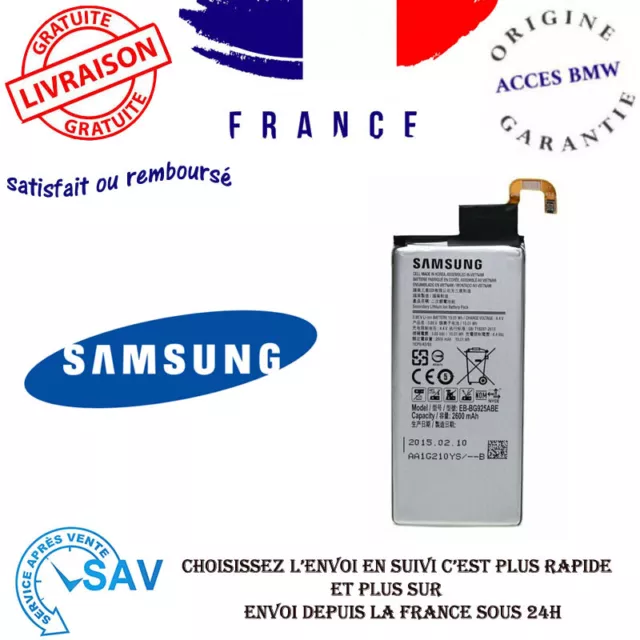 Genuine Samsung Galaxy S6 Edge G925F EB-BG925ABE 2600mAh batterie-GH43-04420A