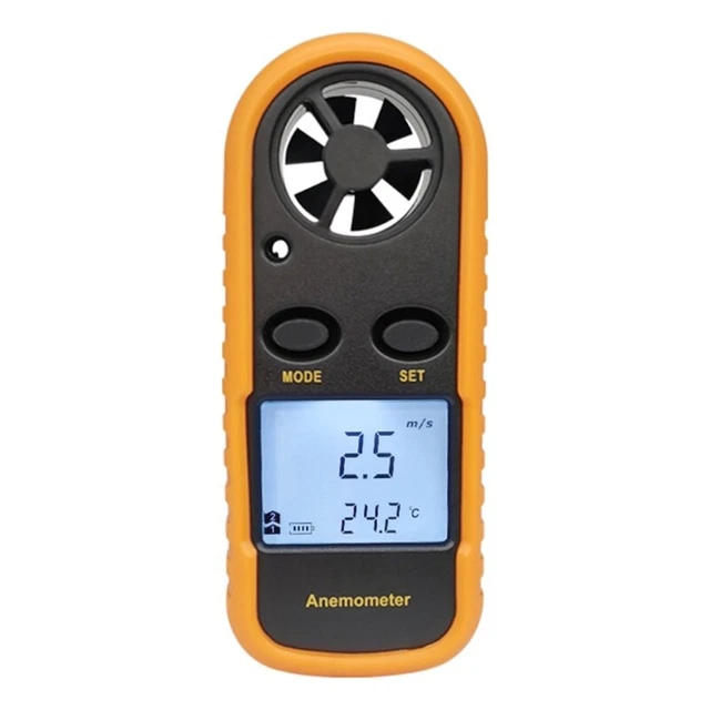Digital Anemometer Handheld High Precision Meter Temperature Tester