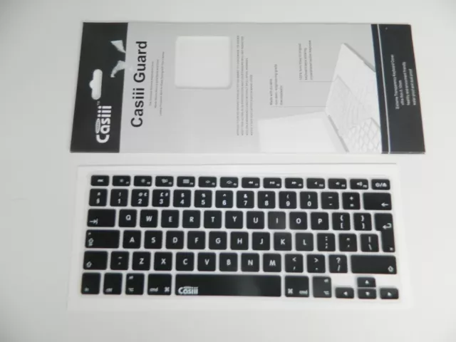 Casiii EU Layout Macbook PRO Keyboard Silicone Cover - Black