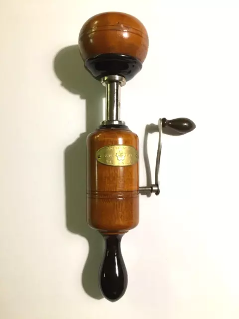 Antique Wooden Japanese Hand Crank Vibrator Massager, 1920's Box - EUC - Works