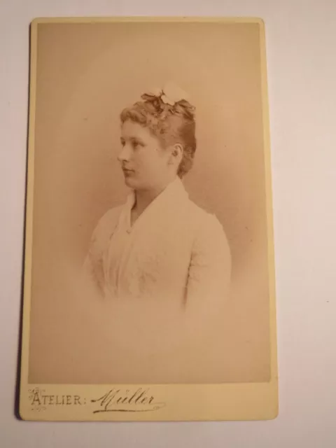 Rochlitz i. S. - giovane bella donna - ritratto / CDV