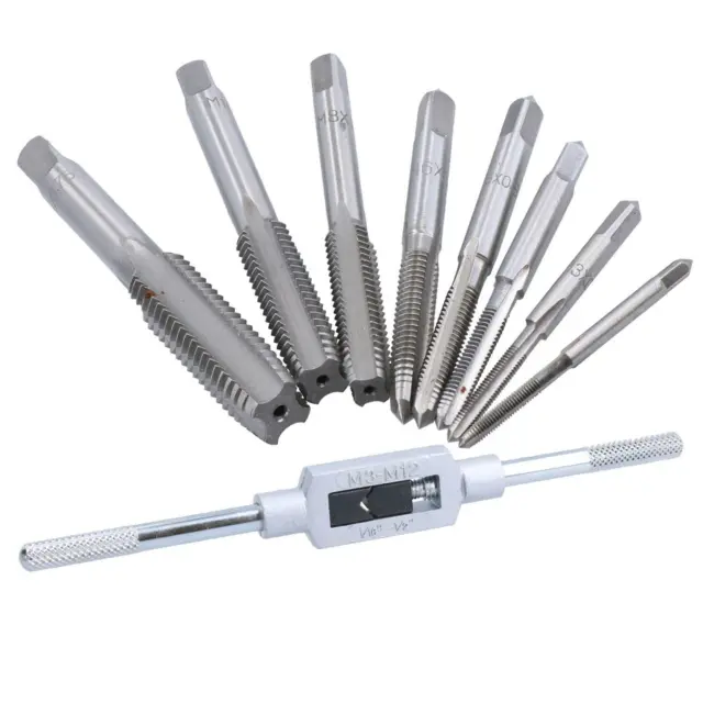 M2.5 – M12 Metric Tap Rethreader Rethreading Thread Kit with Tap Wrench 9pc