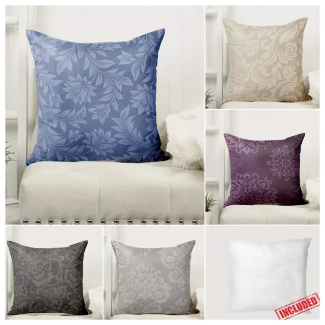 Extra Filled Cushion Insert With Removable Cushion Cover Square Throw Pillow 1pc