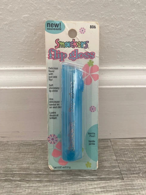 Smackers Bonne Bell NEW Vintage Flip Gloss Lip Blue Vanilla Pearl RARE 