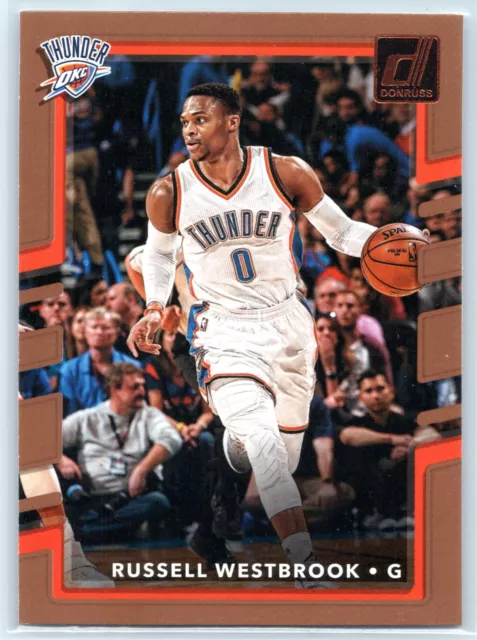 2017-18 Panini Donruss Russell Westbrook Oklahoma City Thunder #101