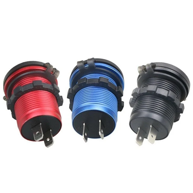 Adattatore caricabatterie auto 37x37x51,5 mm presa caricabatterie auto DC12V-24V moto