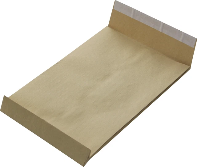 200 pz. borse per spedizione pieghevoli B4 rinforzate con filo resistente agli strappi marrone pieghevole busta 40 mm