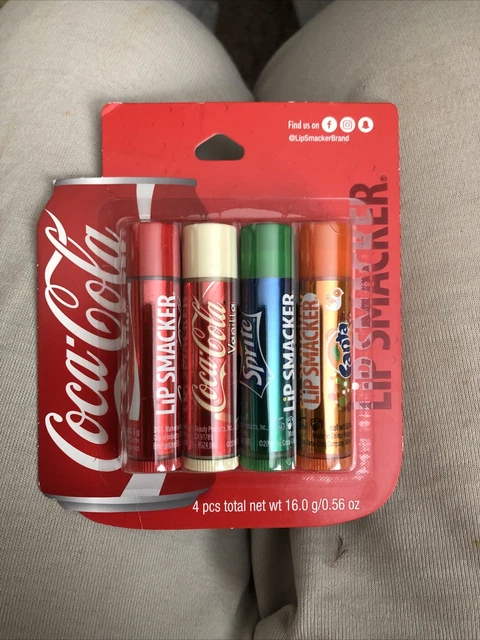 BRAND NEW Lip Smacker Coca-Cola Lip Balms 4-ct Coca Cola Variety Pack FREE SHIP