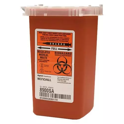 1 Quart Sharps Container Biohazard Needle Disposal Tattoo Phlebotomy *30 Pack!!*