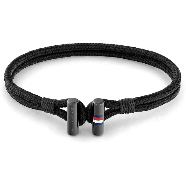 Bracelet Homme TOMMY HILFIGER NYLON SS 2790336 de Tissu Noir