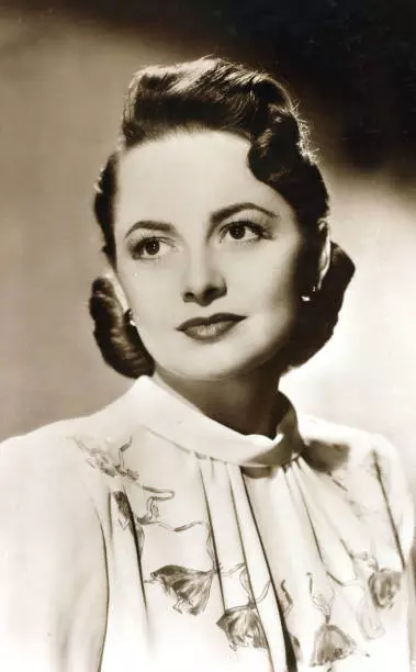 Cinema Personalities Pic Circa 1940S Olivia De Havilland Old Photo