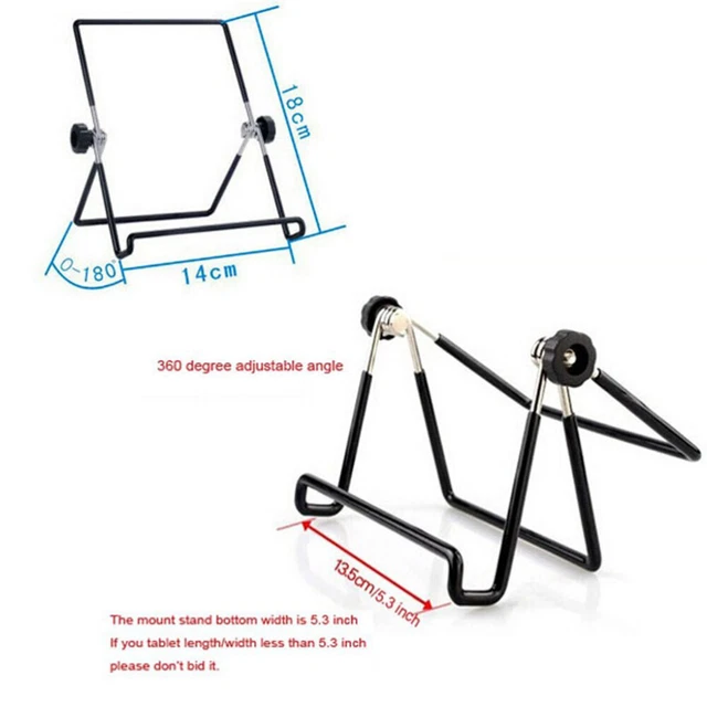 Support Universel Pliable Pour Tablette - Réglable En Angle, Fixation Adhésive - Pour Bureau, Lecture