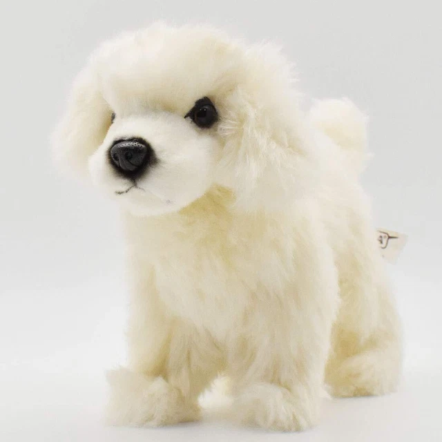 ISAKEN – Peluche Chiot Réaliste 25 Cm – Simulation Teddy – Velours PV Et Coton PP – Cadeau Pour Enfant