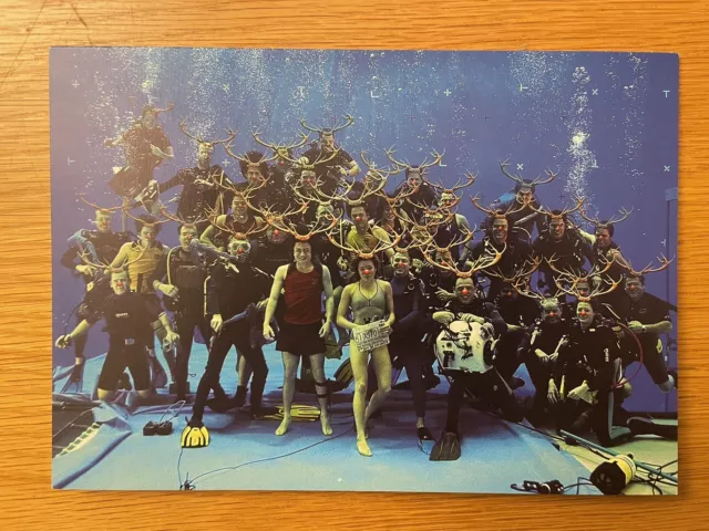 Daniel Radcliffe Signed Christmas Card 2004 Goblet Of Fire Under Water Crew Rare