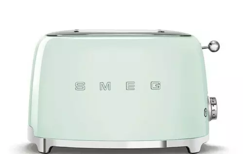 SMEG 2 Slice Toaster In Pastel Green Retro Style - TSF01PGUK