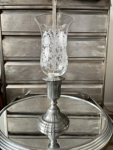 Photophore Bougeoir Vintage En Cristal Baccarat – Vase Support Pour Bougie (très Bon état)