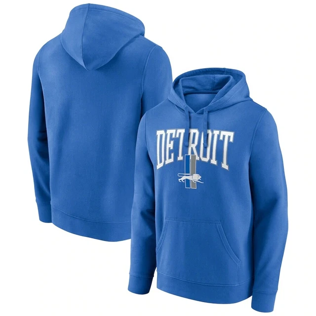 Newest Detroit Lions Gridiron Classics Campus Unisex Therma Pullover Hoodie
