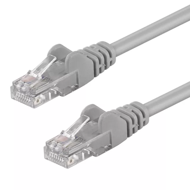 CAT.5e U/UTP Kabel 3m grau Patchkabel LAN DSL Netzwerkkabel Network Cable