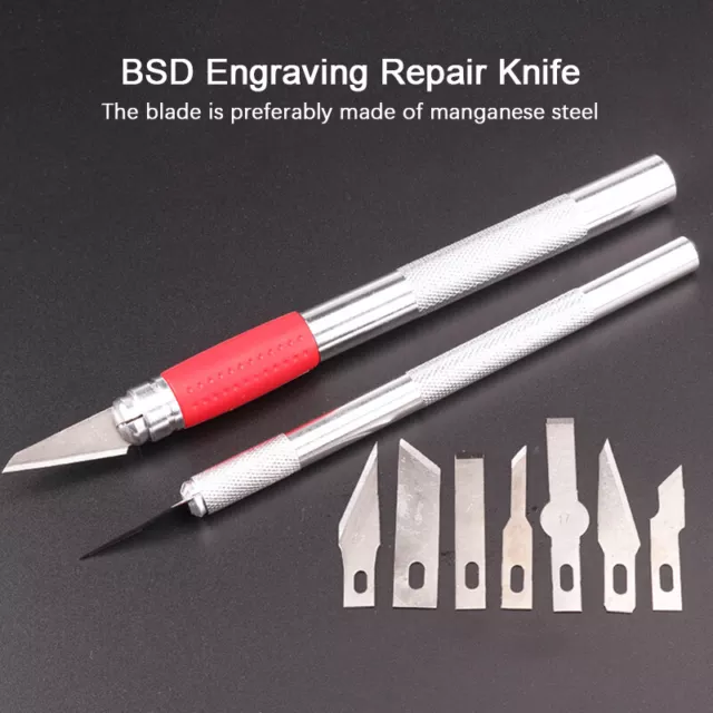 10pcs Engraving Metal Scalpel Parts Blades Cutter Repair Hand Tools Accessor Q❤M