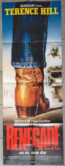 Affiche RENEGADE Enzo Barboni TERENCE HILL Robert Vaughn 60x160cm