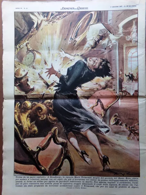 La Domenica del Corriere 2 giugno 1957 Wilma Montesi Garibaldi Fiera di Padova 2