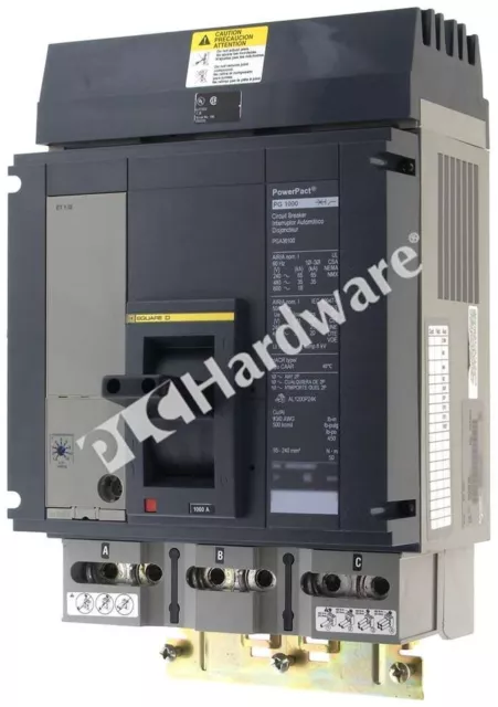 Schneider Electric PGA36100 Square D PowerPact PG 1000 3-P Circuit Breaker 1000A