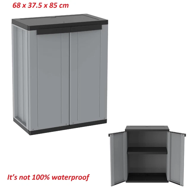 GARDEN STORAGE Storage Shelves Unit Cupboard Outdoor Plastic