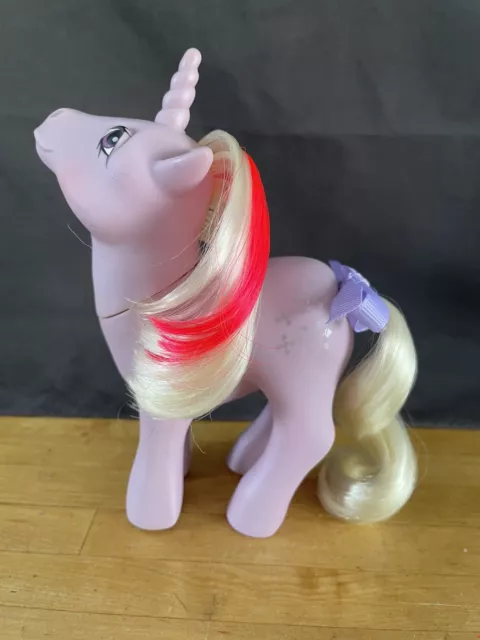 Powder (Tail area wear) Unicorn Hasbro G1 Vintage My Little Pony