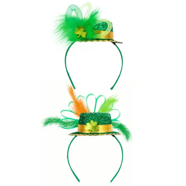 Unisex Hair Hoop Green Headwear Lovely Headband Halloween Top Hat Parade Irish