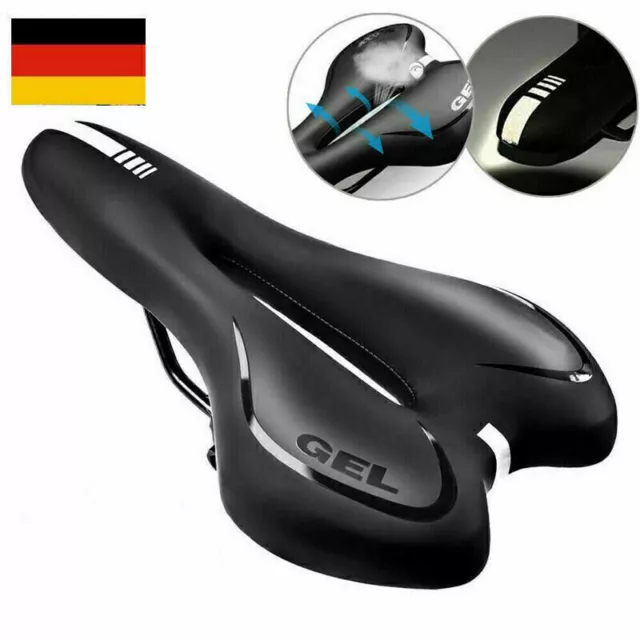 Fahrradsattel Mountainbike Gel Fahrrad Sattel Rennrad MTB Herren Damen Weich DE