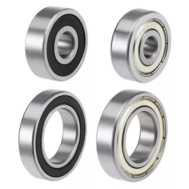 10pcs Miniature Deep Groove Ball Bearings Double Shielded Carbon Steel ZZ 2RS