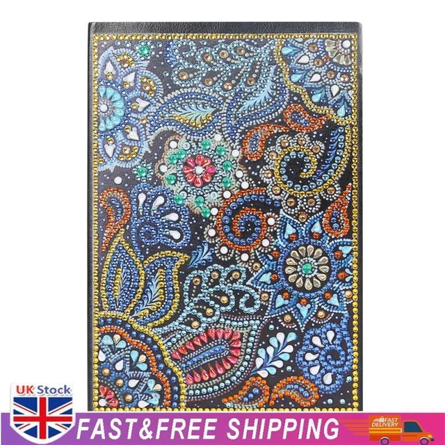 DIY Mandala Special Shaped Diamond Painting 50 Pages A5 Notebook Diary Book Gift