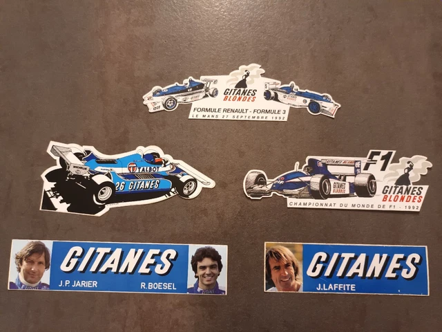 Autocollant / Sticker Formule 1 Ligier Gitanes - Neuf