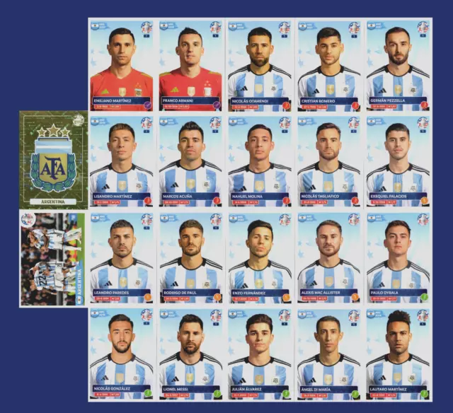 ARGENTINA NATIONAL TEAM Panini Copa America 2024 *USA SELLER
