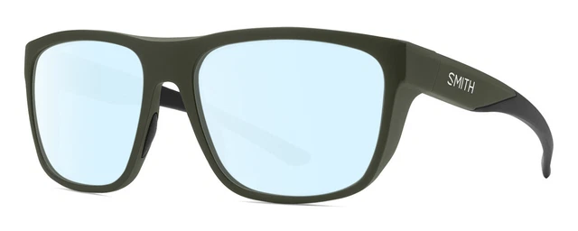 Smith Optic Barra Unisex Klassisch Blau Licht Filter Brille Matt Moos Grün 59mm